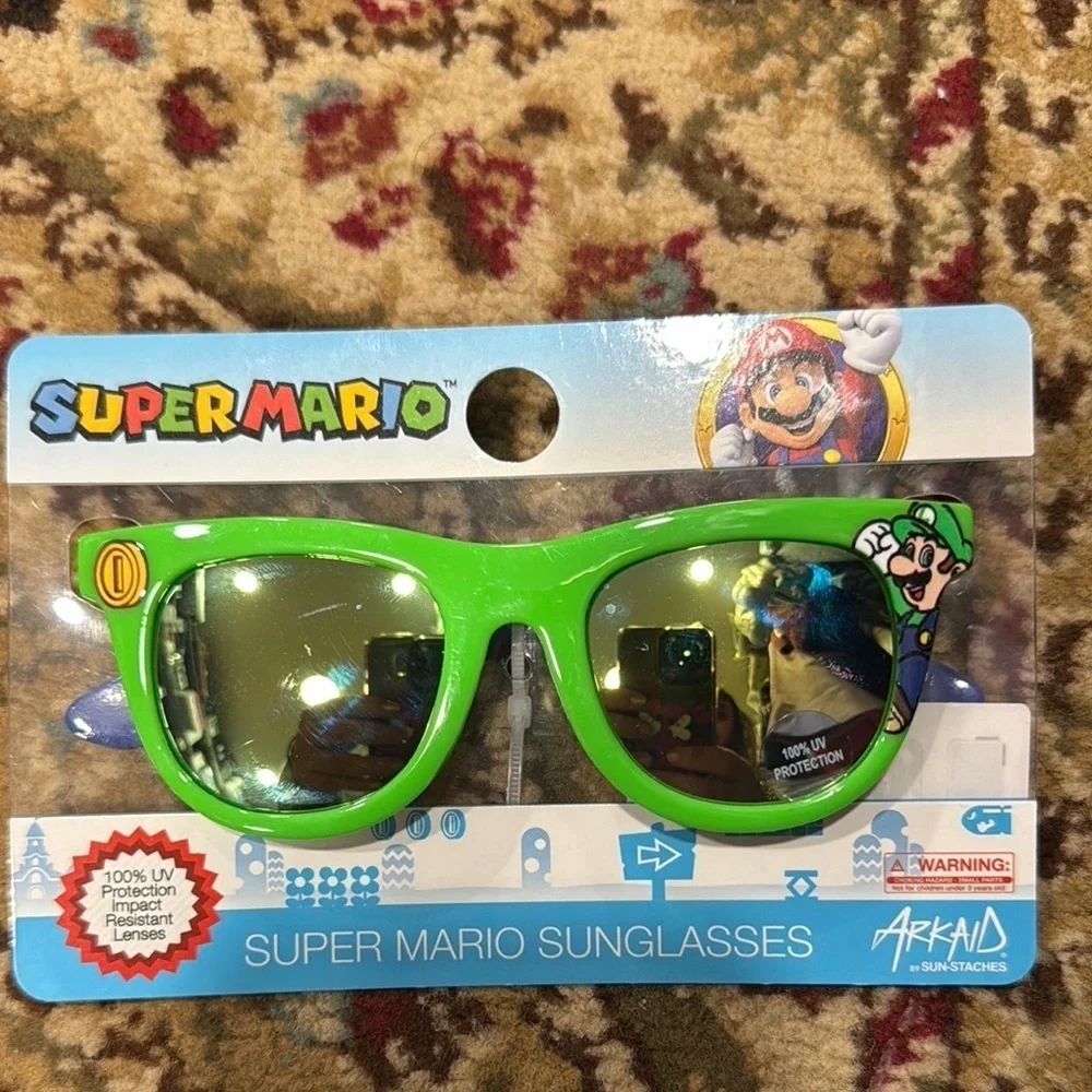2 boys  mario and bluey Sunglasses